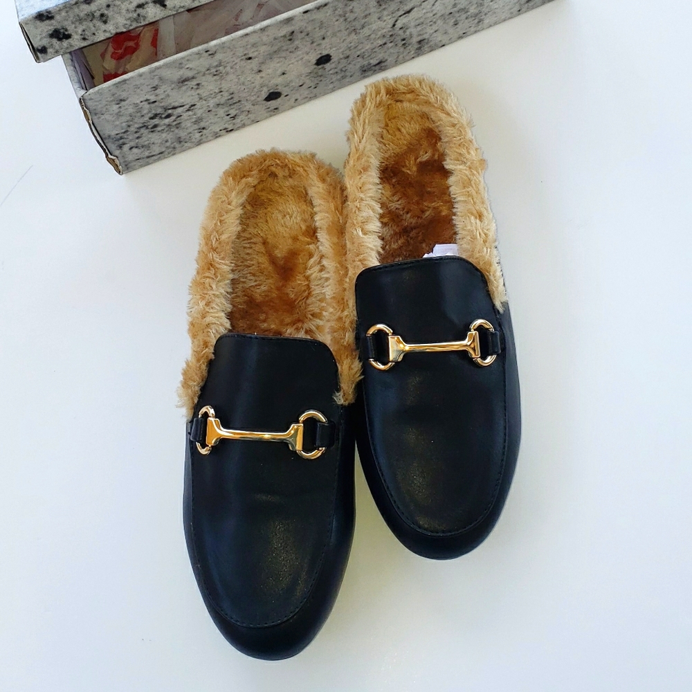 Faux Fur loafers